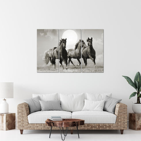 Wandbilder Wohnzimmer XXL Pferde Moderne Bilder Tiere